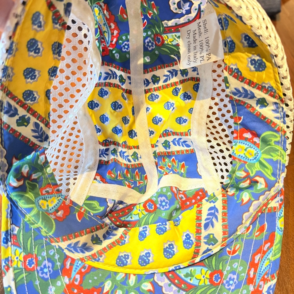 Noah NYC Blue and Yellow Paisley Hat - Picture 6 of 6